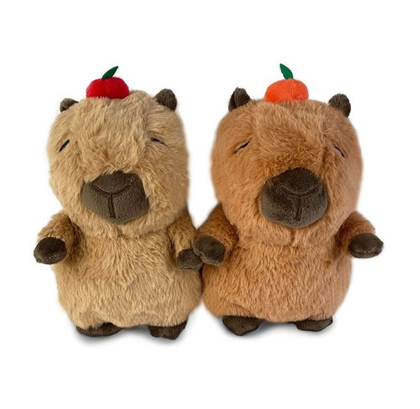 (Mis 5) CAPIBARA con frutto  –  Peluche 32cm 2ass…x4…x12